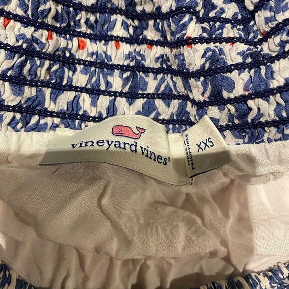 Vineyard Vines Block Print Tiered Skirt Size XXS - Picture 6 of 7